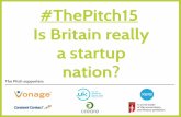 Is Britain Really a Startup Nation? #ThePitch15