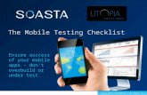 The Mobile Testing Checklist