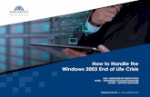 Solgenia Webinar - Windows 2003 End of Life Migration & Planning
