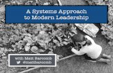 A systems approach to modern leadership - Agile Cymru