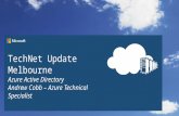TechNet Update Melbourne - Azure Active Directory