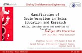 Gamification of Geoinformation in Swiss Education and Research