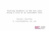 Putting students in the hot seat: Using a Viva to assess and engage students in career development planning