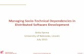 Sattose keynote 2015: Managing Socio-Technical Dependencies in Dsitributed Software Development