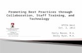 Promoting Best Practices through Collaboration, Staff Training-1