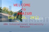 AMAIUB short presentation of programs - Sept 26, 2012