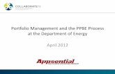 Portfolio management and the ppbe process at the department of energy ppt