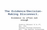 Cadth 2015 c3 panel presentation   evidence decision-making disconnect final