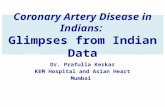 Coronary artery disease in indians: Glimpses from Indian data.