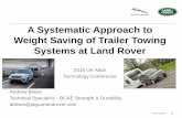 UK ATC 2015: A Systematic Approach to Weight Saving of Trailer Towing Systems at Jaguar Land Rover