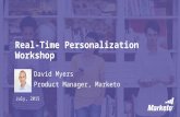 Real-Time Personalization Workshop