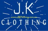 J K Clothing • Men's & Ladies Clothing • Manufacturer Australia