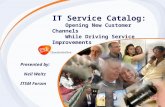 ITIM Service Catalog External Presentation