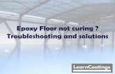 Epoxy floor not curing? Troubleshooting and solutions