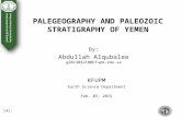 PALEGEOGRAPHY AND PALEOZOIC  STRATIGRAPHY OF YEMEN
