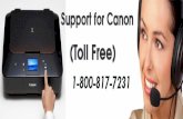 Canon technical support phone number 1-800-817-7231