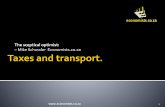 New transport regulations and carbon taxes and their effect on industry and economy