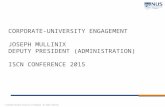 ISCN 2015 Dialogue 3: Corporate-University Engagement, Joe Mullinix