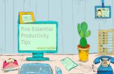 Five Essential Productivity Tips