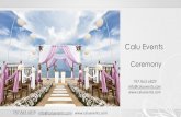 Calu Events Ceremony Decoration