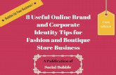 8 useful online brand and corporate identity tips for fashion and boutique store business