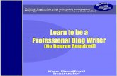 New Online Blog Writing Course: Be a Professional Blog Writer