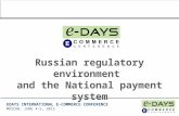 Orlova Elena   Russian regulatory enviroment and the National payment system