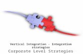 Vertical integration  - integration strategies - corporate level strategies Strategic Management - Manu Melwin Joy
