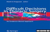 Difficult decisions in thoracic surgeryan evidence based approach.o rzx