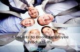 4 Secrets to Boost Employee Productivity