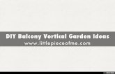 DIY Balcony Vertical Garden Ideas