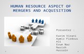 Human Resource Aspect of Mergers and Acquisition - Presentation - Karim Virani