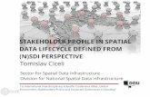 Steakholder profile in spatial data lifecycle defined from SDI perspective