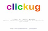 CLICKUG: Tutorial for Social Media Managers (Community Managers)
