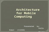Architecture of Mobile Computing