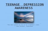 Teenage depression awareness