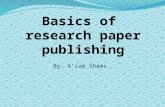 Basics of research paper publishing