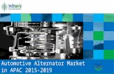 Automotive Alternator Market in APAC 2015-2019