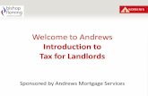 Introduction to tax for landlords