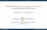 Multidirectional survey measurement errors: the latent class MTMM model