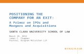 Positioning the Company for an Exit - Chapman - Mar 14