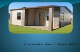 Hire Modular Home in Modern World