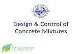 Design Control of Concrete Mixtures