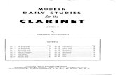 Modern Daily Studies, Book 1  Clarinet Kalmen Opperman