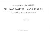 Barber summer music wind quintet