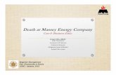 Death at Massey Energy Company v6