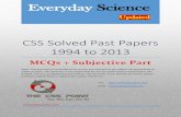 CSS Solved EDS Past Papers - 1994 to 2013