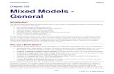 Mixed Models General
