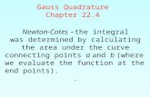 Gauss Quadrature