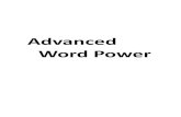 Advanced Word Power